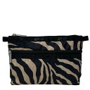 レスポートサック ポーチ LESPORTSAC Cosmetic Clutch レディース 7105 HC94 RAFFIA ZEBRA ラフィアゼブラ