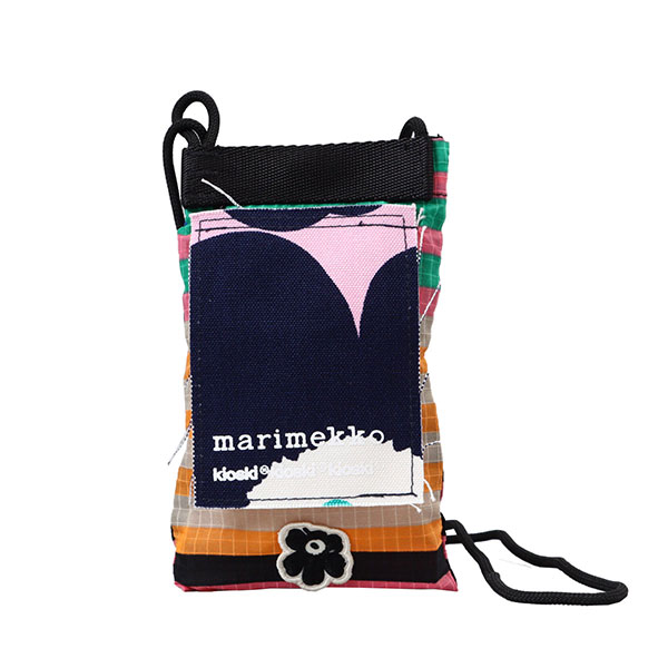 マリメッコ スマホショルダー marimekko KIOSKI FUNNY SMALL POKET TASARAITA 091987 356 マルチカラー