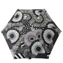 マリメッコ 折りたたみ傘 レディース マリメッコ marimekko 折り畳み傘 MINI MANUAL UMBRELLA SIIRTOLAPUUTARHA 048861 938 ホワイト グリーン ブラック