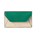 MARNI カードケース 名刺入れ マルニ BUSINESS CARD CASE PFMO0074U0 P2644 ZO611 グリーン シェルホワイト