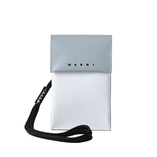 マルニ スマホショルダー MARNI バッグ スマホショルダー マルニ PHONE CC HOLDER TEMI0004A4 P5769 ZO598 シルバー ホワイト