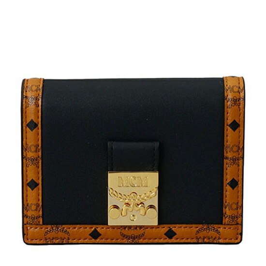 エムシーエム MCM エムシーエム 二つ折り財布 レディース メンズ 財布 TRACY FLAP WALLET/TRI-FOLD MINI MYSDSXT02 BK001 ブラック ブラウン