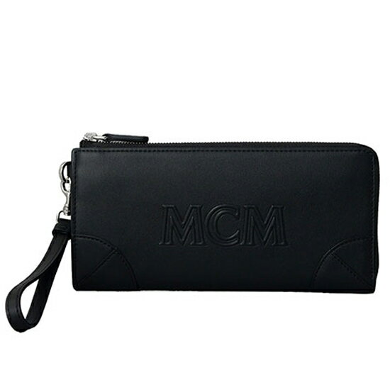 エムシーエム MCM エムシーエム 長財布 レディース メンズ L字ファスナー財布 AREN ZIPPED WALLET LARGE MYLDATA04 BK001 ブラック