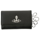 ヴィヴィアン・ウエストウッド 革キーケース メンズ Vivienne Westwood キーケース ヴィヴィアンウエストウッド RE-VEGAN GRAIN KEY CASE 51020001U S000D N403 ブラック