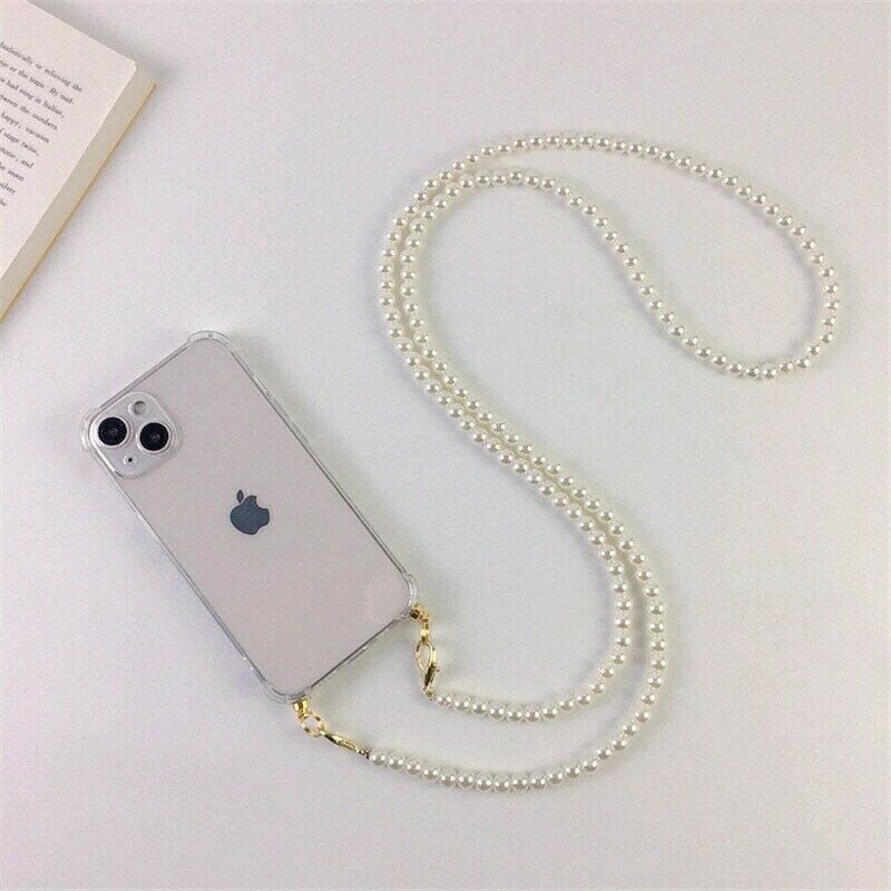 乐天商城 - iPhone15-16 ケース パールストラップ スマホストラップ付き スマホショルダー パールショルダーストラップ iPhone14 iPhone13 iPhone12Pro 12ProMax ケース iPhone11 ケース クリア iPhone 14 plus カバー 耐衝撃 スマホケース おしゃれ 送料無料