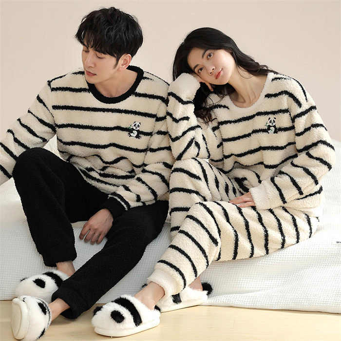 【期間限定10%OFF発行中!】ペアパジャマ ルームウェア もこもこ 上下セット パジャマ レディース メンズ 冬 暖かい 部屋着 セットアップ 長袖 大きいサイズ 2点セット ナイトウェア 着る毛布 暖かい ふわふわ 可愛い 大人 秋 秋冬 防寒 シンプル おしゃれ ゆったり