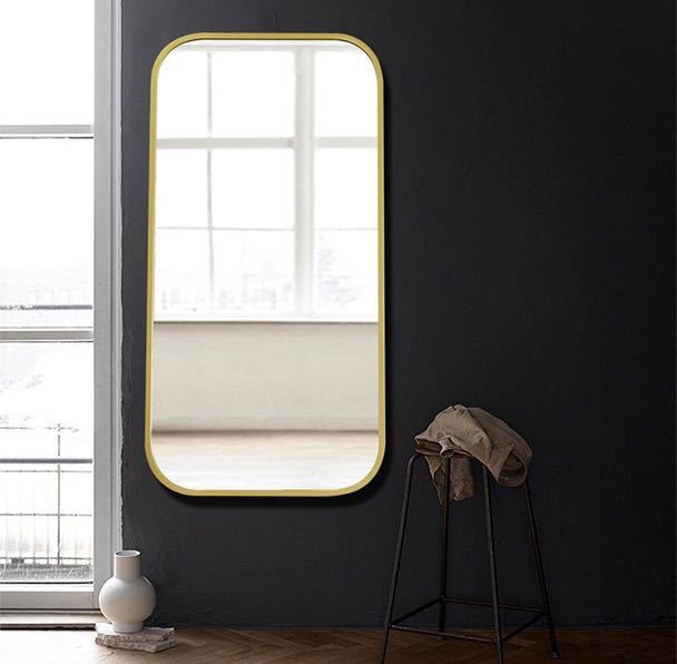 豪華鏡 アンティーク調 壁掛け鏡 壁掛け 壁掛けミラー ウォールミラー 50x70 銅合金 [2]