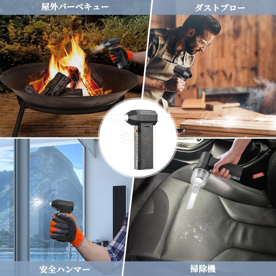ブロワー コードレス 充電式ブロアー 3つの形態変換 小型 ブロワ 送風 車 集塵機 ...