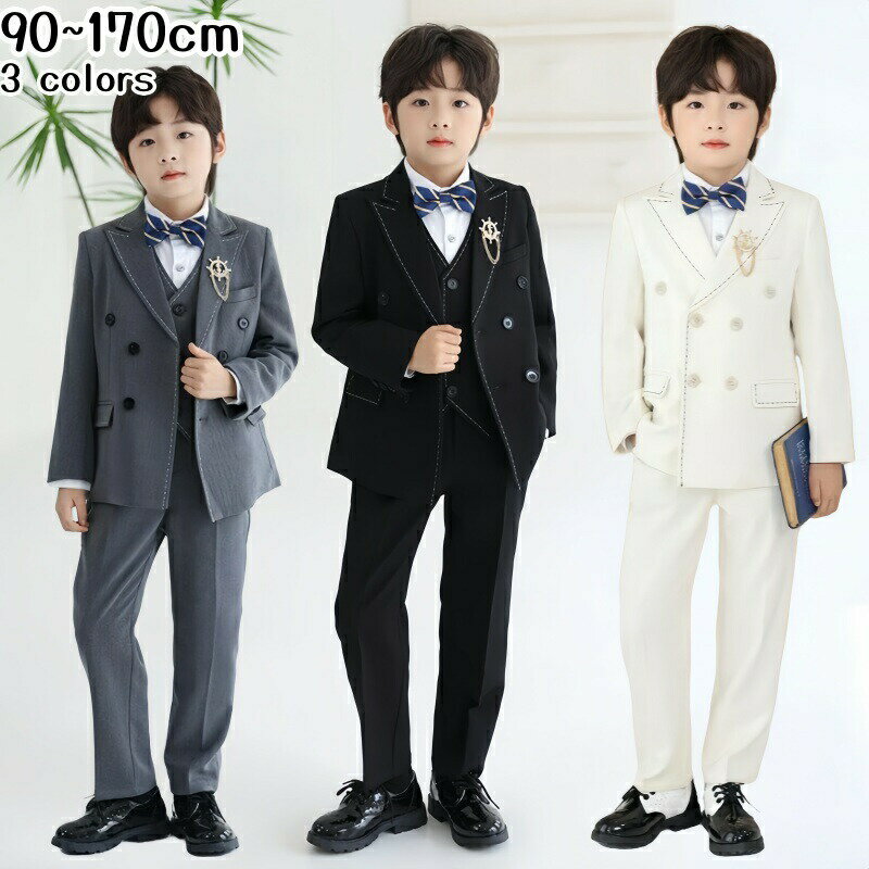 フォーマルスーツ 男の子 キッズ 入学式 スーツ 男の子 おしゃれ 子供スーツ 男の子 卒業式 卒園式 発表会 演奏会 演出 ベビースーツ 誕生日 子供スーツ ...