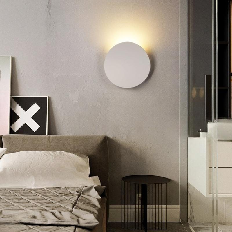 ブラケットライト LED おしゃれ 2色 北欧 壁付け オシャレ 壁掛け照明器具 和風 モダン 丸形 シンプル ウォールランプ 間接照明 洗面所 階段 玄関 寝室 ルームライト階段 玄関 寝室 洗面所 リビング ダイニング 壁掛け灯 インテリア照明 ベッドサイド 壁掛けライト [2]