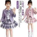 制服 子供 女の子 テーラードジャケット プリーツスカート シャツ リボン 3点セット 小学生 学生服 上下セット 可愛い 女子 スクール 学生服 小学校制服 ...