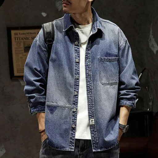 秋冬 コーデ メンズ 服 シンプル ファッション オシャレ 大人 かっこいい 大きいサイズ ストリート 紳士服 アメリカン デニム シャツ 長袖 ハイエンド レトロ ワークウェア ジャケット 秋冬 コーデ メンズ 服 シンプル ファッション オシャレ 大人 かっこいい 大きいサイズ ストリート 紳士服 アメリカン デニム シャツ 長袖 ハイエンド レトロ ワークウェア ジャケット