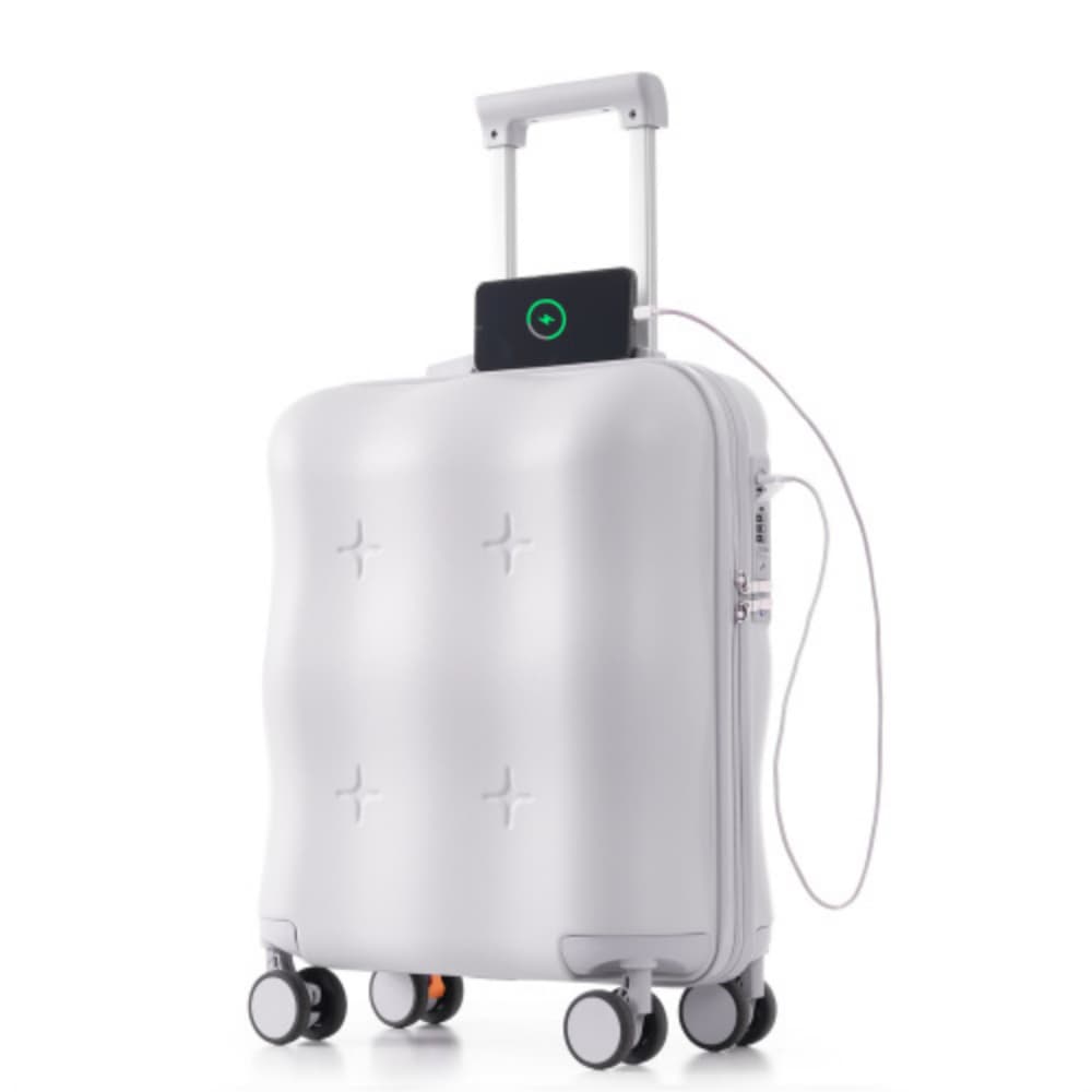 Product Features 【整理整頓しやすい内部設計】荷崩れ防止用の仕切り板とクロスベルトを装備し、メッシュの収納ポケットも配置され、小物の整理に便利。収納しにくい小物も一目で分かりやすく、プライバシーも守られます。特別に長いポケットもデザインされており、ボトルや傘、パンツなどの収納に最適です。 【USB充電ポート付き】内側にお手持ちのモバイルバッテリーを接続すれば、簡単に充電できます。USB充電ポートのお使い方：1.ケーブルにモバイルバッテリーを接続します。2.USBコネクタに接続することで、スマートフォンなどの電子機器を充電することができます。ご注意： モバイルバッテリー、スマートフォン等のデバイスに外部接続するUSBケープルアダプタ等は付属しません。 モバイルバッテリーを経由して充電を行います。スーツケース内部からは充電できません。モバイルバッテリーの航空機内への持ち込み・預け入れについては各航空会社の規定をご確認ください。コネクタに強い衝撃を与えないようにご注意ください。 航空機を利用する際は、モバイルバッテリーをUSBケーブルから外してください。内側のモバイルバッテリーがポケットに入っている可能性があります。受け取り後にモバイルバッテリーが見つからない場合は、チャックを開けて確認してください。 【ストッパー付きand大型ダブルキャスター】段差や石畳の走行に強いWキャスターは360°どの方向にも安定感があり、スムーズな走行が可能です。 ストッパー付きダブルキャスター360°回転| 【TSAロック搭載・多段階調節可能キャリーバー】ダイヤル式のTSAロックで防犯面も安心。キャリーバーはワンプッシュで高さ調節が可能で、身長や利用シーンに合わせて調整できます。 【高品質なABS樹脂素材】硬く頑丈なABS樹脂を使用し、衝撃に強く、質感も良い。軽量でありながら堅固な素材で、耐久性と安心感があります。 【ご注意】内部ファスナーについて：ケース内部にあるファスナーはメンテナンス専用ファスナーとなります。修理が必要になった場合にのみ使用するファスナーのため、あえてファスナーのつまみが付いていません。お荷物を入れるものではありませんので、ご注意ください。Sサイズは寸法のため、側面のハンドルと底足（フック）が付いておりません。予めご了承ください。掲数している写真は、ご使用のコンピューター及びスマホのモニターの種類によって、実際の商品のイメージと多少異なることがございます。予めこ了承ください。ロットによって、製品の色は多少異なりますので、こ了承とこ理解の程よるしくお願いたします。スマートフォンとUSBケーブルは展示用で、実は付属しておりません。予めご了承ください。