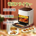 時間温度調節 ノンフライヤー 15L エアフライヤー 業務用 油いらない 一台多役 家庭用 便利 電気フライヤー 揚げ物 電気フライヤー ステンレス 調理家電