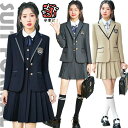 韓国 卒業式 スーツ 女の子 150 160 高校生 中学生 入学式 卒服 韓国 なんちゃって制服 ブレザー ジャケット プリーツスカート ピアノ発表会 フォー...