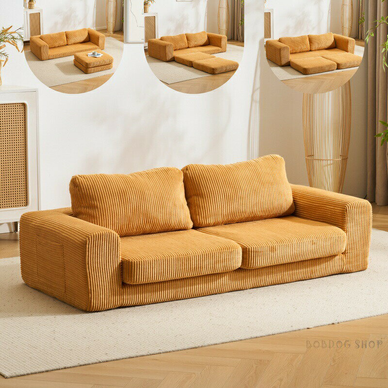 Sofa Bed - ソファベッド 組立て不要 二人掛け 2.5人掛け フロアソファ ローソファ ソファー 1人暮らし 家庭用 マルチに使える 座椅子 完成品 運びに便利だ 圧縮梱包 高反発ウレタン ウレタンの密度28D 支持力150N マットレス ふわふわ感 包まれるような感じ 圧力分散 来客対応