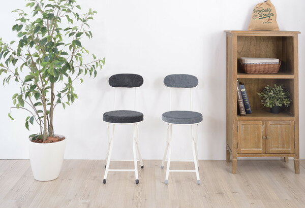 イス パソコンチェア 椅子 チェア チェアー 丸イス 丸椅子 フォールディングチェア 背付き 背もたれク..