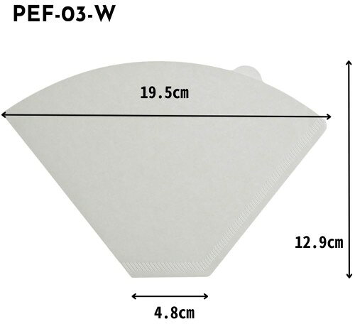 ハリオ ペガサスコーヒー ペーパーフィルター 03 W 100枚 日本製 4~7杯用 ホワイト PEF-03-100W ×5個 [並行輸入品] saino-10023510 サイノー楽天市場店 サンプル画像3