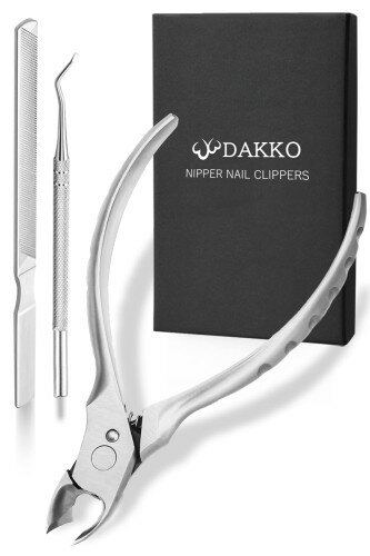 樂天商城 - クセになる切れ心地Dakko 爪切り ニッパー 滑り止めグリップ 高硬度ステンレス 爪やすり ゾンデ付き3点セット