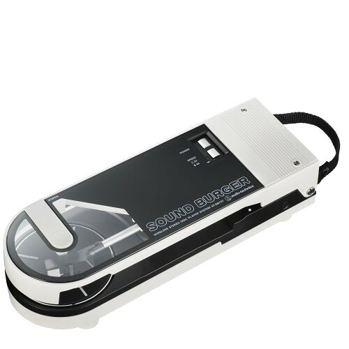 オーディオテクニカ ワイヤレス レコードプレーヤー AT-SB727 サウンドバーガー ポータブル 小型 軽量 USB充電 Bluetooth ベルトドライブホワイト AT-SB727 WH