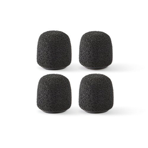 SHURE シュア RK187WS-B フォームウインドスクリーン スナップフィット WL185m WL184m WL183m ラベリアマイクロホン ピンマイク 用 ブラック 4個⼊り