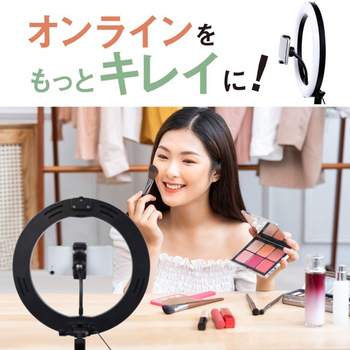 ケンコー Kenko LEDリングライト コンパクトで収納できるLEDリングライト スマホホ...
