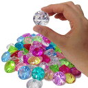 ◆商品名：縁日玩具 カラー宝石 ダイヤカット (約500g) 【宝石つかみ】 カラー宝石 ダイヤカット (約500g) 宝石つかみ遊びにピッタリ！