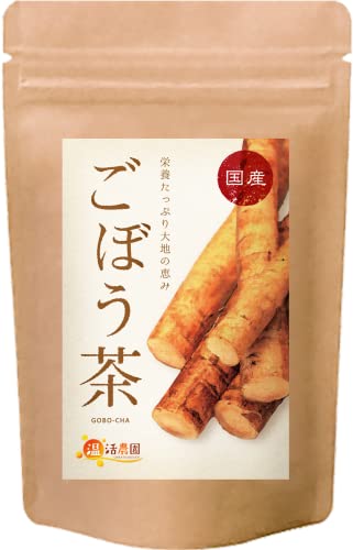 ◆商品名：温活農園 国産 ごぼう茶 2g×40包 ティーバッグ 残留農薬検査済 ノンカフェイン ゴボウ茶 牛蒡茶 ごぼうちゃ 健康茶 ✅国内有機JAS認証工場で充填。放射能、残留農薬検査済み。 ✅内容量：2g×40包 ✅原産地：日本 ✅ごぼうを皮付きまるごとお茶で食べる、お肌と健康のための新習慣。 ✅ごぼう茶には食物繊維「イヌリン」が群を抜いて豊富に含まれいます。毎日1杯のごぼう茶で健康生活を始めてみませんか。