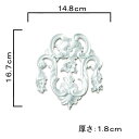 NMG623|PU製オーナメント ゴールデンモール 167×148×18mm【輸入品】