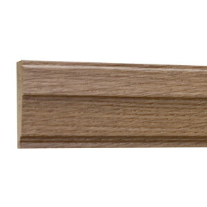 格安　アウトレット　モールディング　木製／表面シートラッピング　廻り縁・チェアレール　ブラウンオーク色　40×12×3600mm　