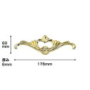 N309G|プラスチック製オーナメント トロンゴールド 176×60×6mm ※在庫限り【輸入品】