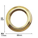 N388G|プラスチック製オーナメント トロンゴールド φ88×17mm ※在庫限り【輸入品】