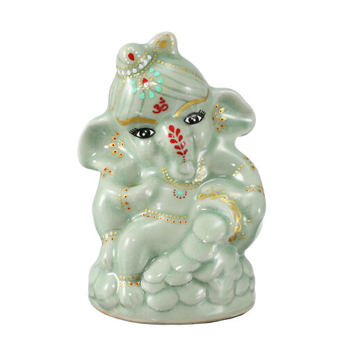 プラピカネ タイ伝統“セラドン焼” <祝!ベイビーピカネ像> 〜金財満喫・富・安息〜 プラピカネ タイ伝統“セラドン焼” <祝!ベイビーピカネ像> 〜金財満喫・富・安息〜