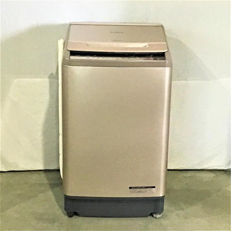 【中古品】 日立 / HITACHI BW-10WV ビートウォッシュ 全自動洗濯機 2015年製 10kg シャンパン 10004839