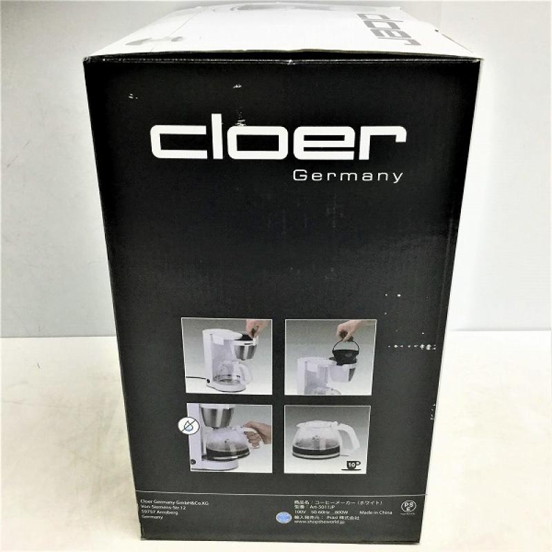 【新品・未開封】 クロア / cloer ART5011JP コーヒーメーカー 10杯分 2017年製 ホワイト 10005338