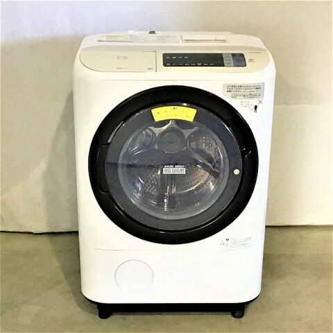 【中古品】 日立 BD-NV110AL ビッグドラム ドラム式洗濯乾燥機 ヒートリサイクル 風アイロン 左開き 2016年製 11kg ホワイト 10005374