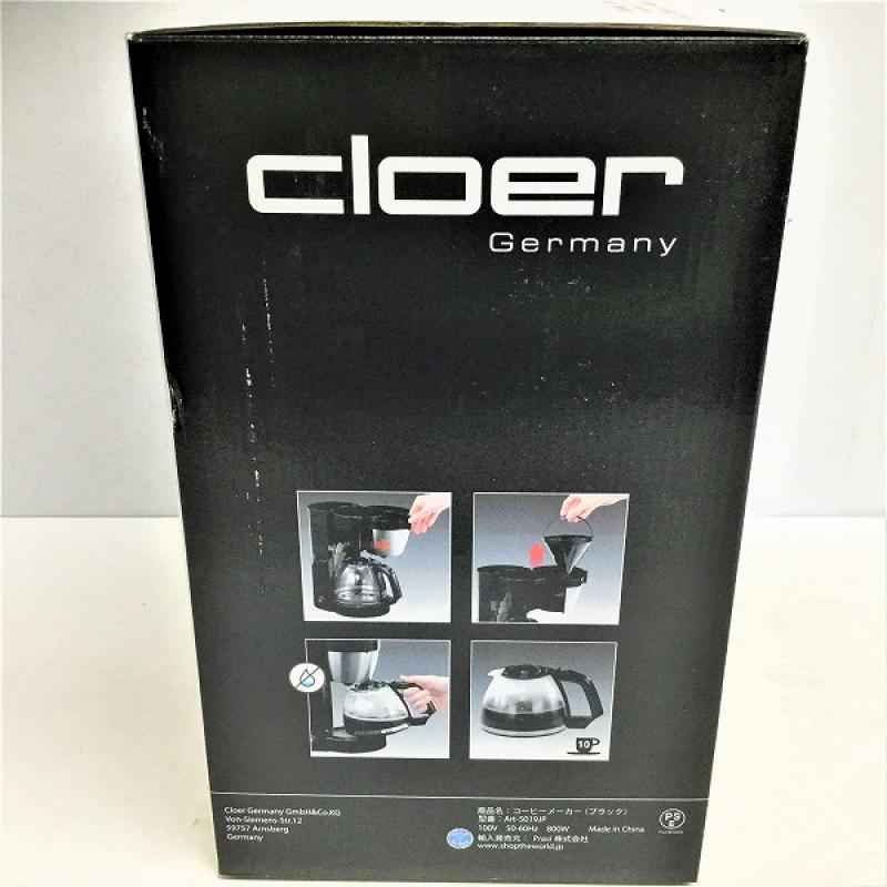 【新品・未開封】 クロア / cloer ART5019JP コーヒーメーカー 10杯分 2017年製 ブラック 10005778