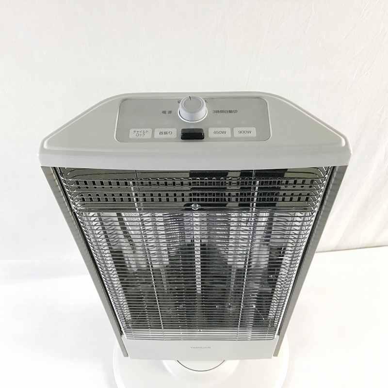 【中古品】 山善 / YAMAZEN DC-XRK095 カーボンヒーター リモコン付 2018年製 ホワイト 10007877
