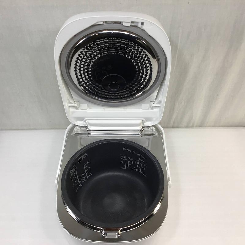【中古品】 パナソニック SR-HB100 IH式炊飯器 5段全面IH&ダイヤモンド銅釜 蓄熱コート 2020年製 ホワイト 5.5合 10009193