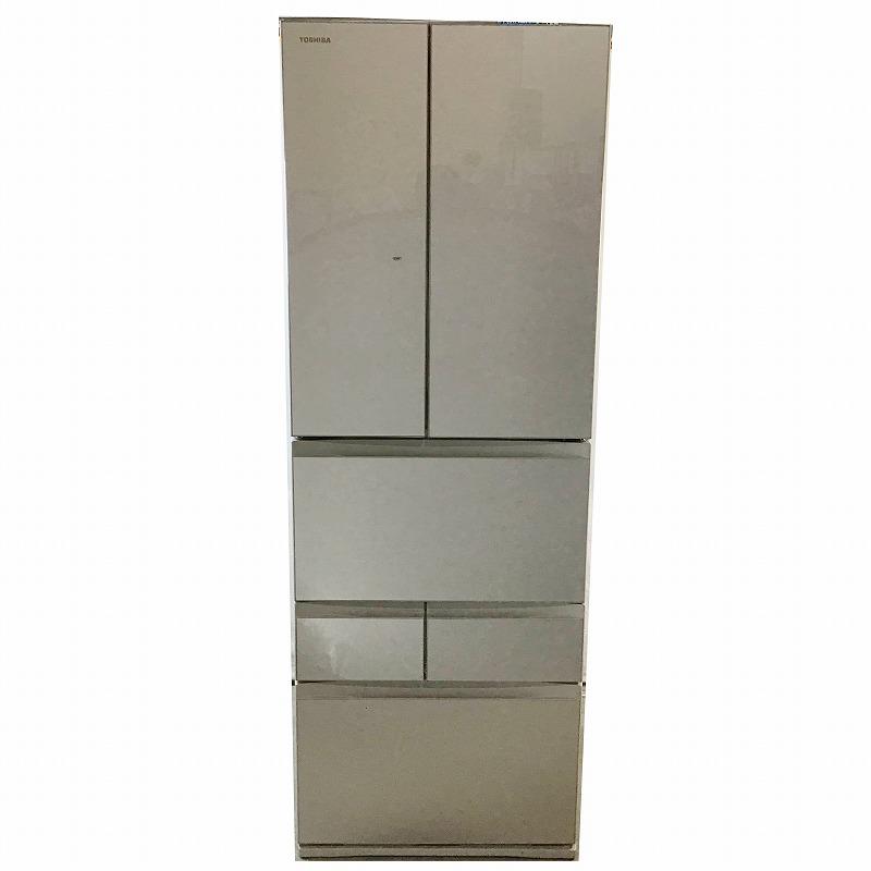 【中古品】 東芝 / TOSHIBA GR-S510FK VEGETA 6ドア冷蔵庫 2021年製 509L サテンゴールド 10009999