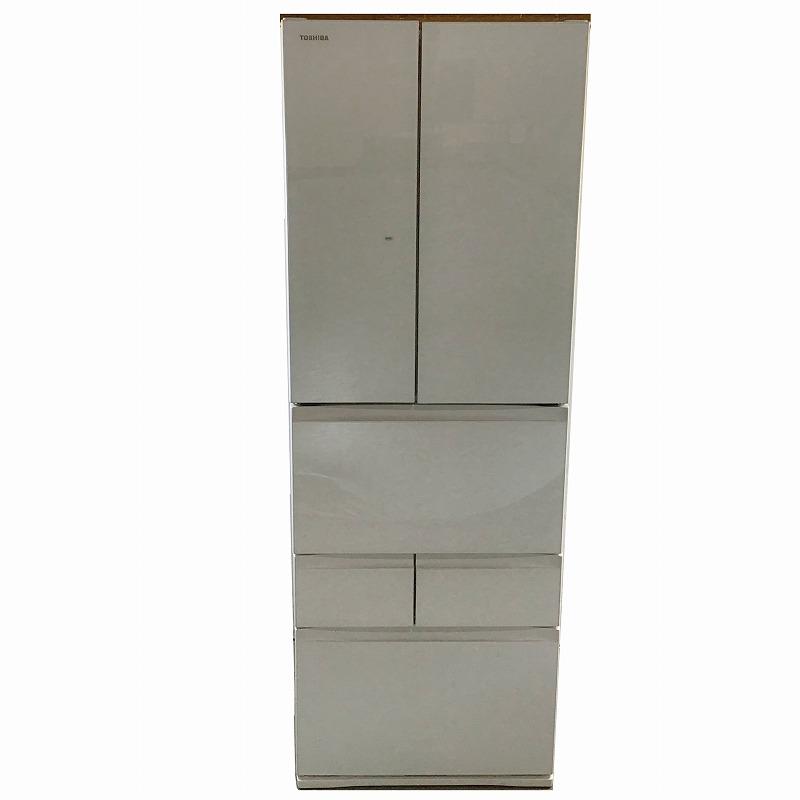 【訳あり品・未使用中古品・展示品】 東芝 GR-S510FK VEGETA 6ドア冷蔵庫 2020年製 509L グランホワイト 10010142