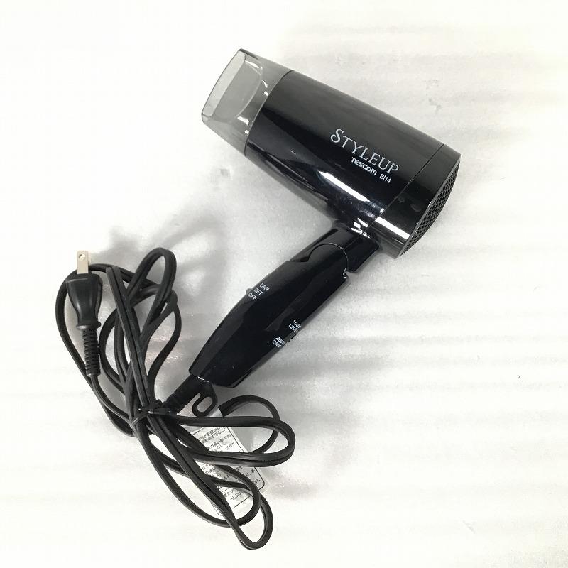 【中古品】 テスコム / TESCOM STYLEUP BI14 ヘアドライヤー ドライヤー 2016年 ブラック 800w 105℃ 10013418