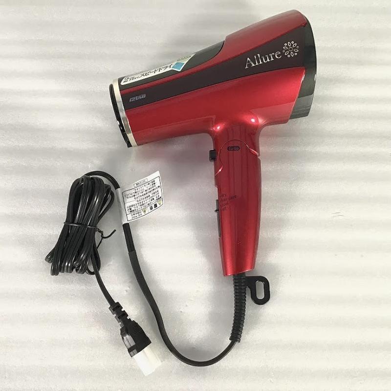 【展示品・中古品】 泉精器製作所 / IZUMI ヘアドライヤー DR-RM77 マイナスイオン ドライヤー 2019年製 dry 約110℃／hair care 約67℃ 1200W(dry + turbo時)／600W(hair care時) レッド 10015264