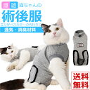 【値下げ!通常:3580円→SALE価格:2990円】術後服 猫用 避妊 去勢 着せやすい 傷舐め防止 雌雄兼用 調節可能 猫服 介護服 術後ウェア ペット介護...