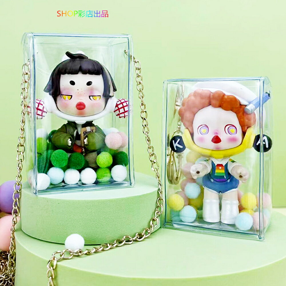 痛バ 小さめ ショルダーバッグ フックバッグ 外付け 痛バック 縦型 透明ケース 缶バッジ収納 コレクション ぬいぐるみ 収納 痛バ バック クリア ケース バ...