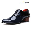 【全品対象2個で12%OFFクーポン配布中】 ブーツ メンズ ヒール 6~6.5cm ハイヒール メンズ靴 シューズ メンズシューズ チャンキーヒール 背が高くなる靴 レザーシューズ レースアップ ビジネスシューズ 身長アップ 脚長 お兄系 紳士靴 ホスト 舞台 演出 ドレスシューズ
