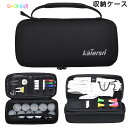 【値下げ!通常:3890円→SALE価格:3590円】 ゴルフ 小物 ポーチ ハードケース ストラップ付き ゴルフボールケース ティー マーカー グリーンフォー...