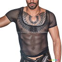 tシャツ メッシュ メンズ 半袖 シースル スケスケ 涼しい カットソー おしゃれ カジュアル セクシー 半袖tシャツ フィット ストレッチ 高伸縮性