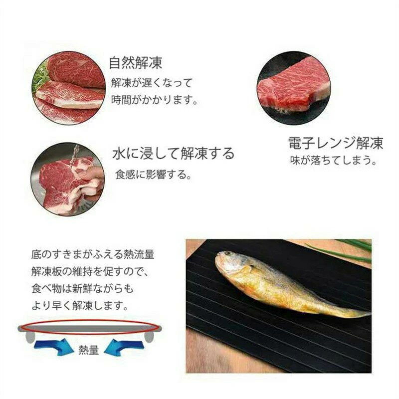 即納 解凍プレート アルミ合金 シートまな板 ...の紹介画像2