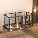 ペットサークル サークル 犬 ペットケージ ペットフェンス コンビネーションサークル ペット用品 大型犬 中型犬 折り畳み式 室内 120*60cm スチー...